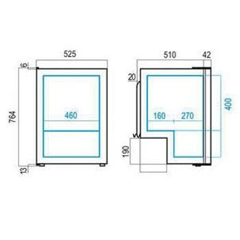 Buzdolabı C115İX Krom Kapaklı