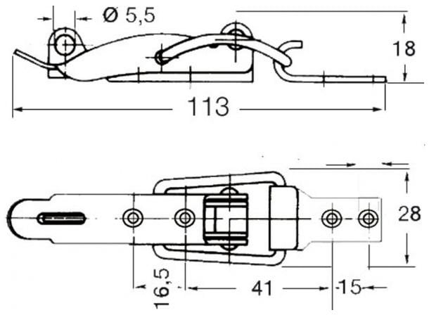 Gergi Kilit Paslanmaz Çelik 76mm