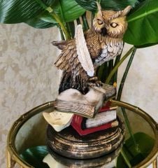 Bilge Baykuş Biblo Gold Eskitme