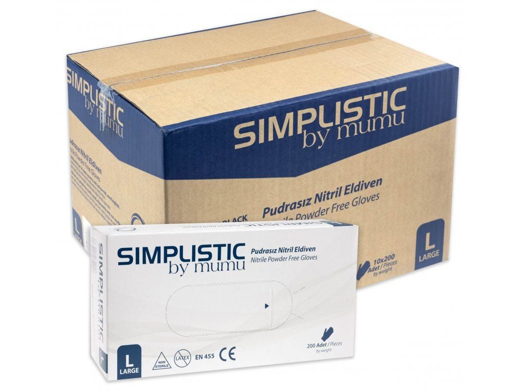 Simplistic By Mumu Pudrasız Nitril Eldiven 50 li