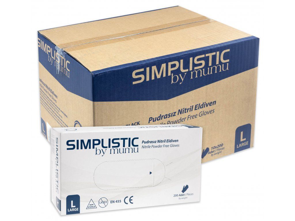 Simplistic By Mumu Pudrasız Nitril Eldiven 50 li
