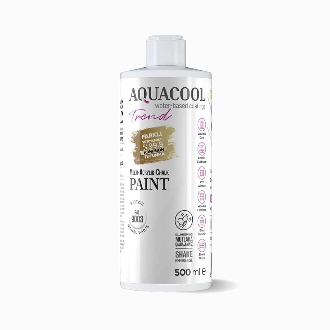 Aquacool Trend MAC Boya 500ml RAL 9003 S. Beyaz