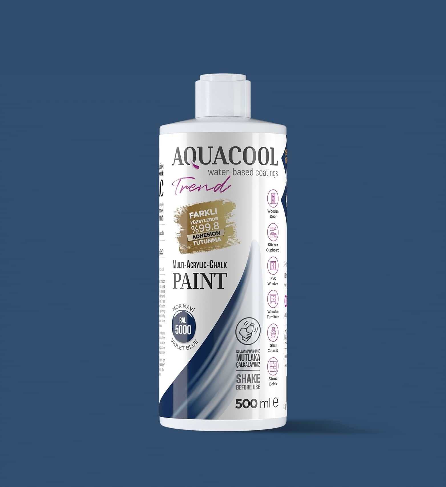 Aquacool Trend MAC Boya 500ml RAL 5000 Mor Mavi