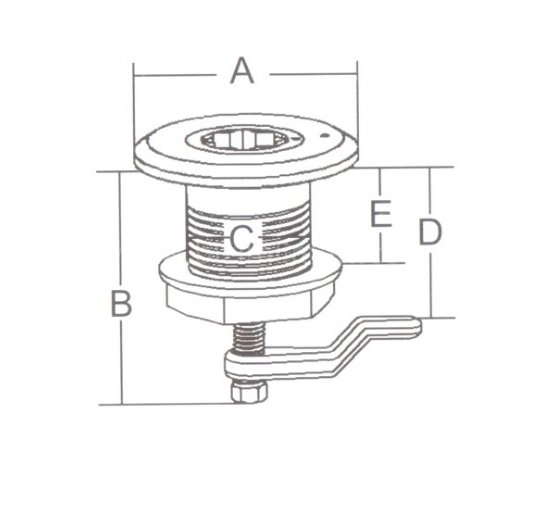 Gömme Kulp Kilitli 60mm