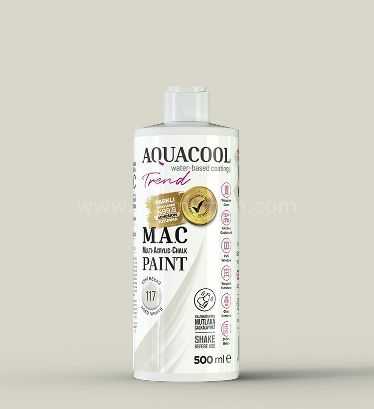 Trend M.A.C Su Bazlı Eski Beyaz 117 Lake Boya 150 ml