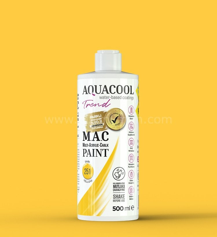 Trend M.A.C Su Bazlı Sarı 251 Lake Boya 150 ml