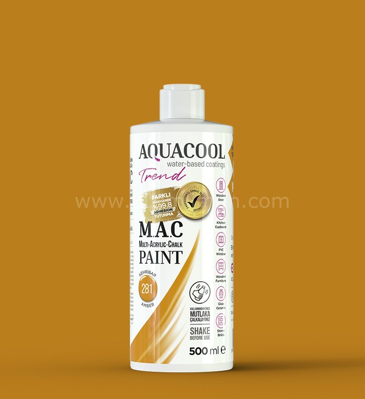 Trend M.A.C Su Bazlı Kehribar 281 Lake Boya 150 ml