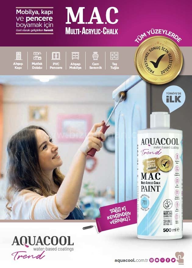 Trend M.A.C Su Bazlı Bayrak Bebe Pembe 510 Lake Boya 150 ml