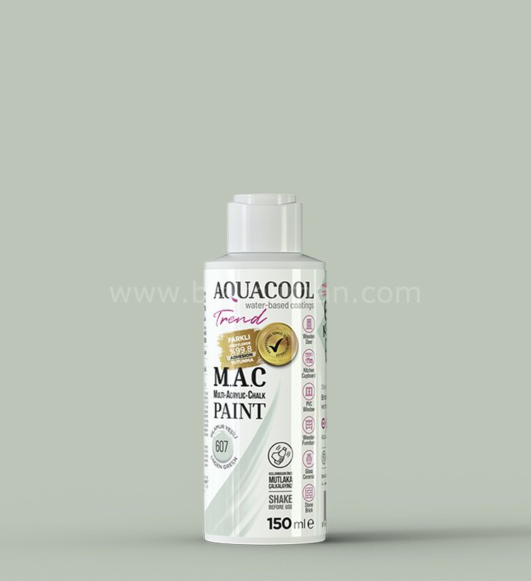 Trend M.A.C Su Bazlı Ihlamur Yeşili 607 Lake Boya 150 ml