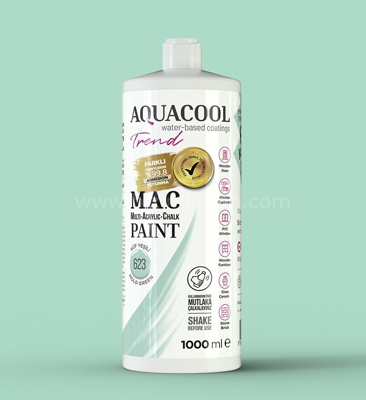 Trend M.A.C Su Bazlı Küf Yeşili 623 Lake Boya 150 ml