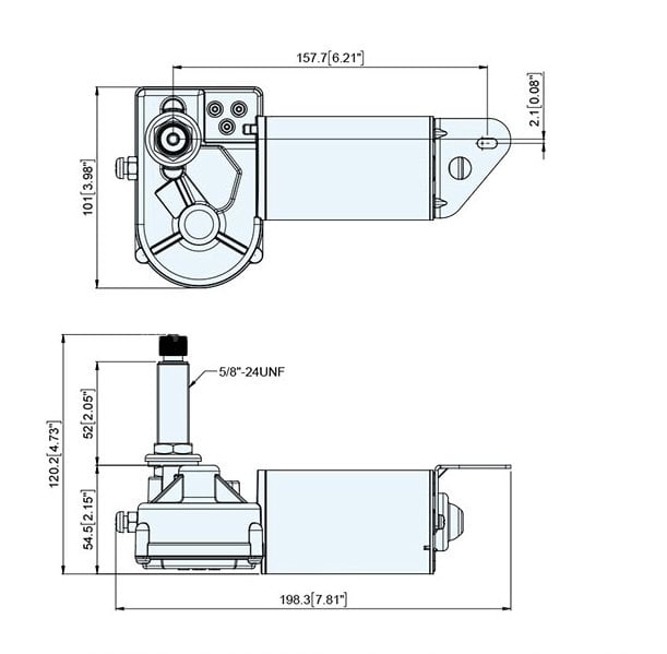 Silecek Motoru 51mm 12V