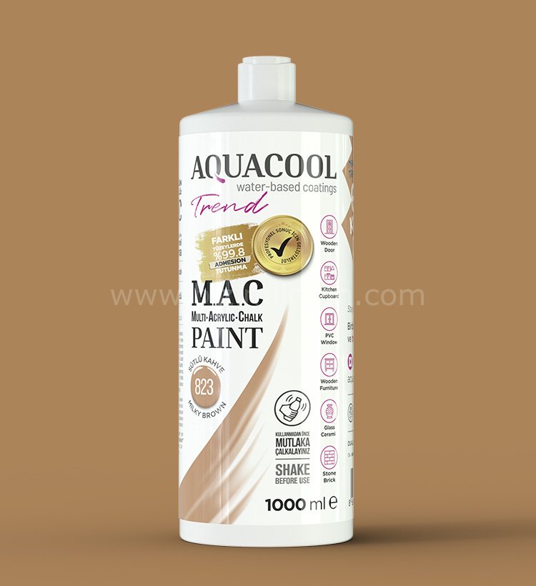 Trend M.A.C Su Bazlı Sütlü Kahve 823  Lake Boya 150 ml