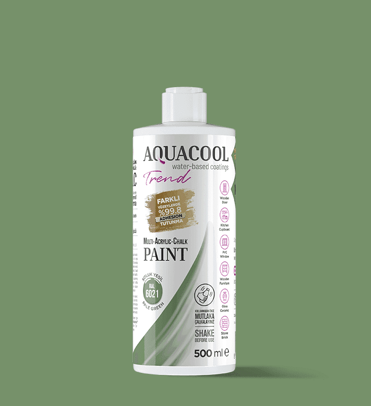 Aquacool Trend MAC Boya RAL 6021 Soluk Yeşil 500ml