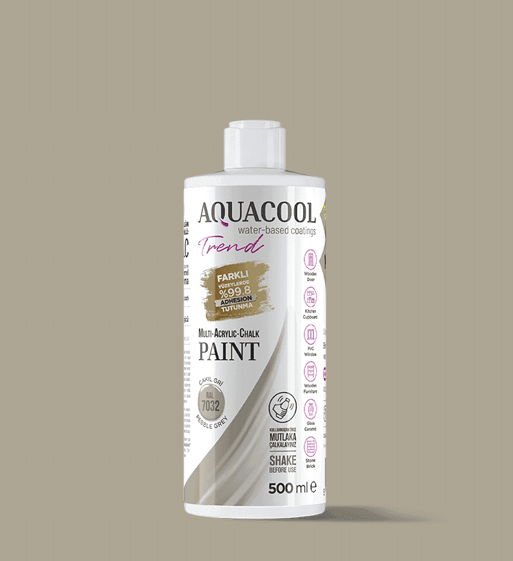 Aquacool Trend MAC Boya RAL 7032 Çakıl Gri 500ml