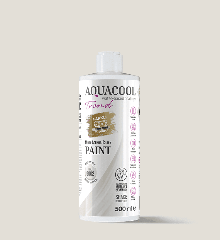 Aquacool Trend MAC Boya RAL 9002 Gri Beyaz 500ml