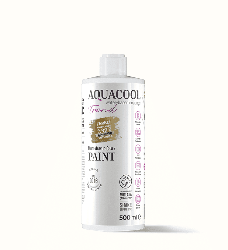 Aquacool Trend MAC Boya RAL 9016 T.Beyaz 500ml