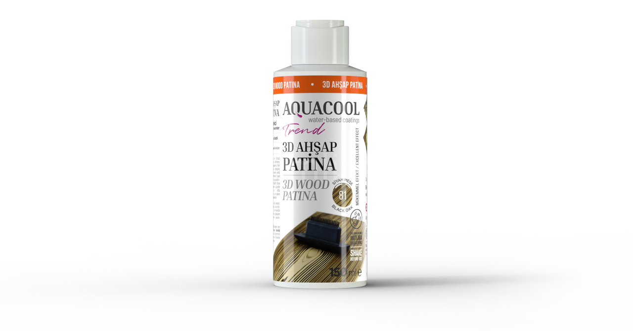 Aquacool Trend 3D Ahşap Patina Siyah Meşe 81 120 ml